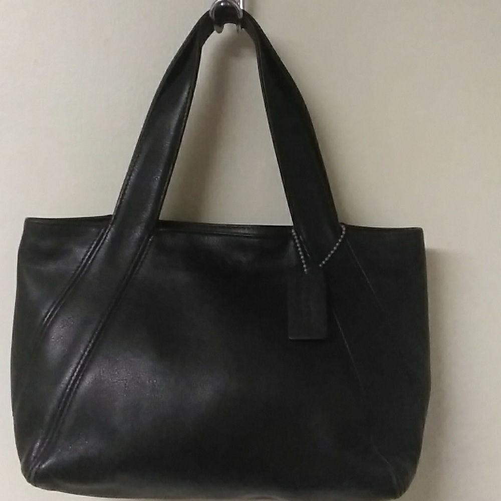 Coach.Vintage black small leather bag